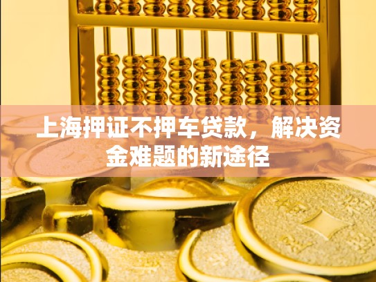 上海押证不押车贷款，解决资金难题的新途径